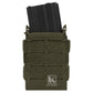 Krydex Tactical 556 Magazine Pouch Open Top Rifle Mag Carrier Rapid Access MOLLE Compatible