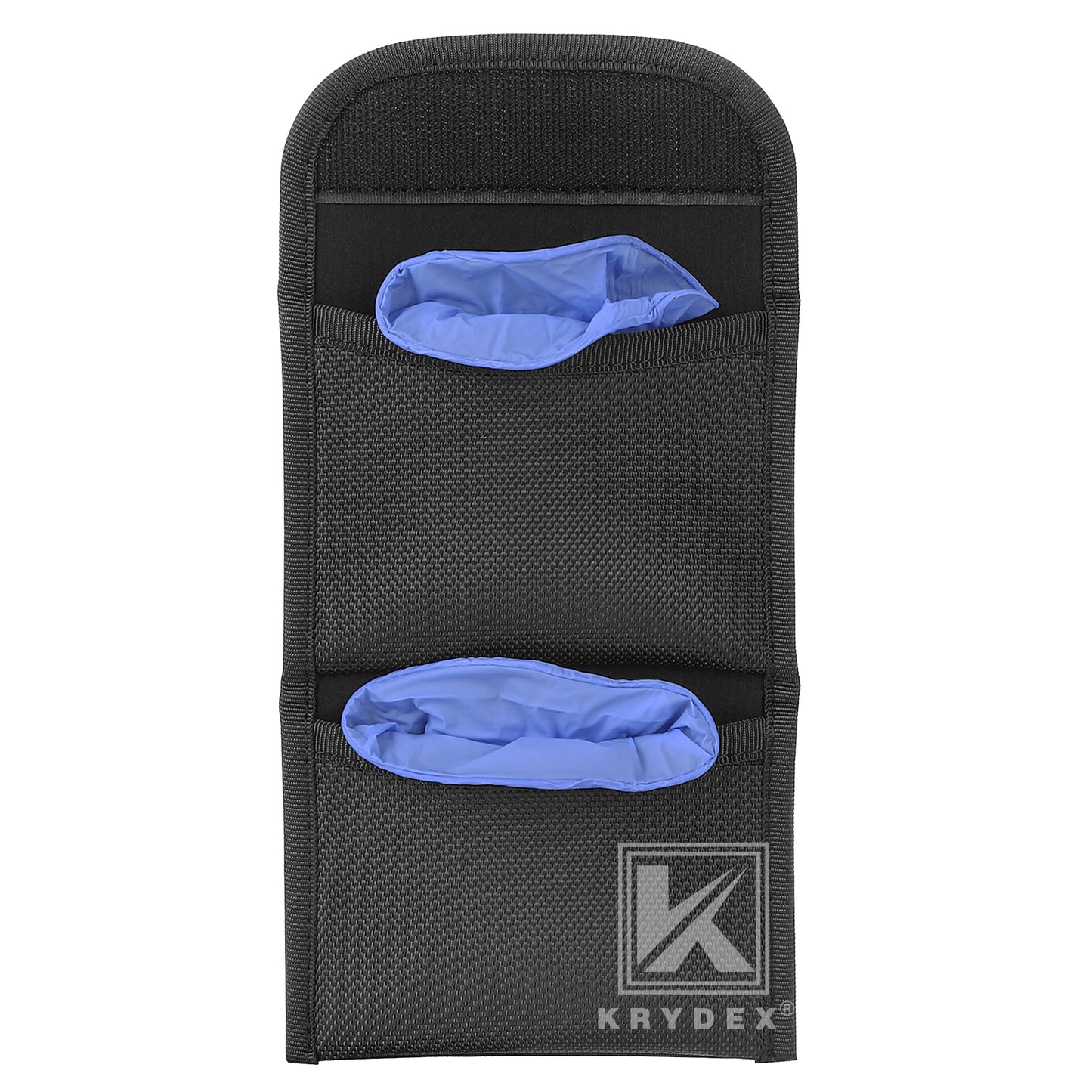Krydex Flat Glove Holder Latex Nitrile Disposable Gloves Nylon Pouch Fits 2" & 2.25" Duty Belt For Police Firefighter Law enforcement EMT Paramedic First Responders