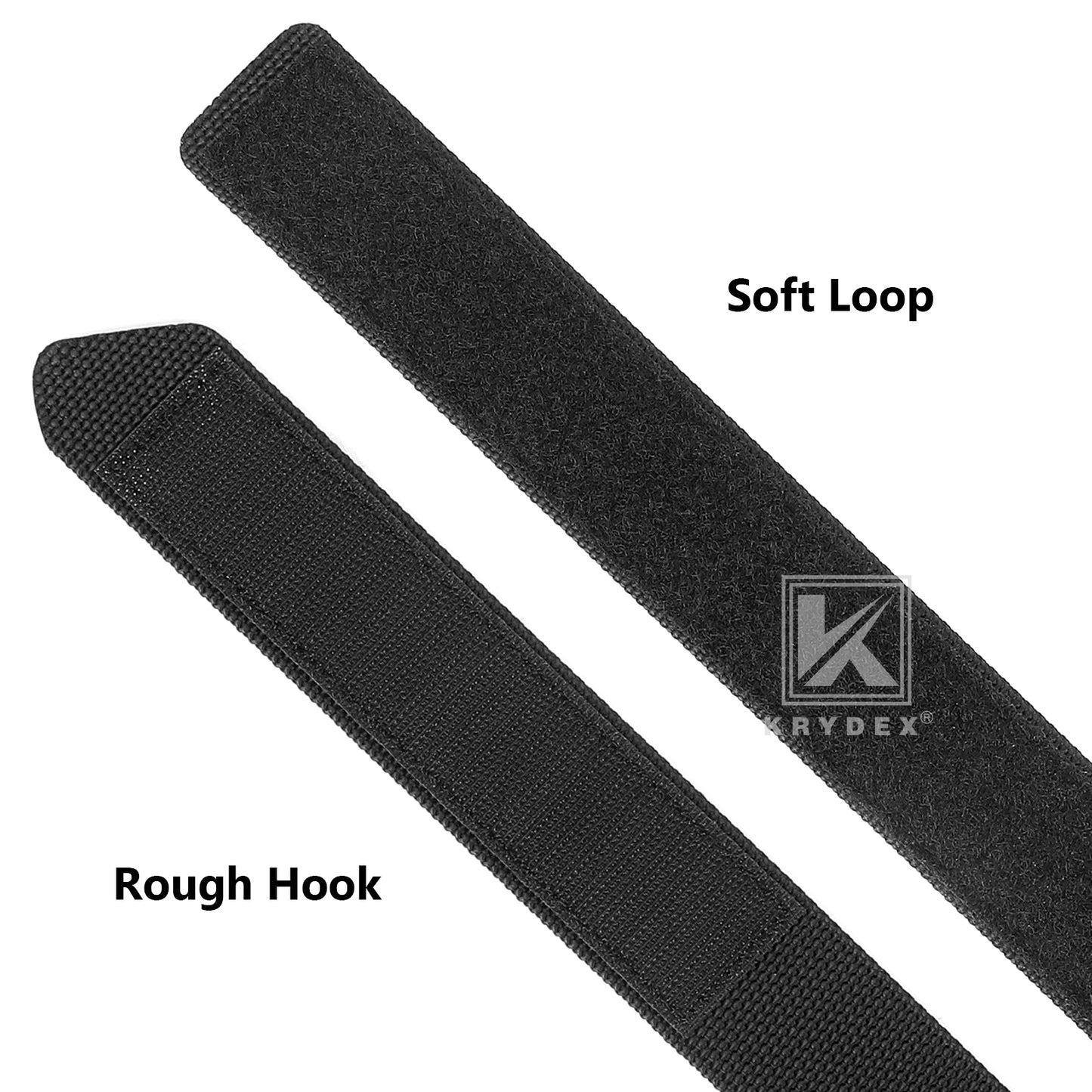 Krydex Buckleless Duty Belt No-Scratch Nylon Belt 1.5" No Metal Buckle Belt w/Hook & Loop Closure Adjustable for Work Travel Mechanic Driver
