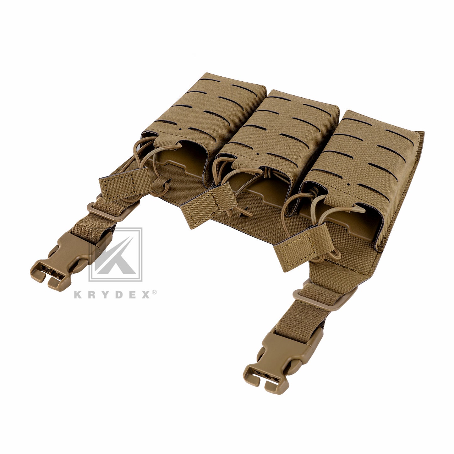 Krydex Tactical KTAR Front Flap 5.56 Triple Magazine Pouch for Tactical Vest Plate Carrier