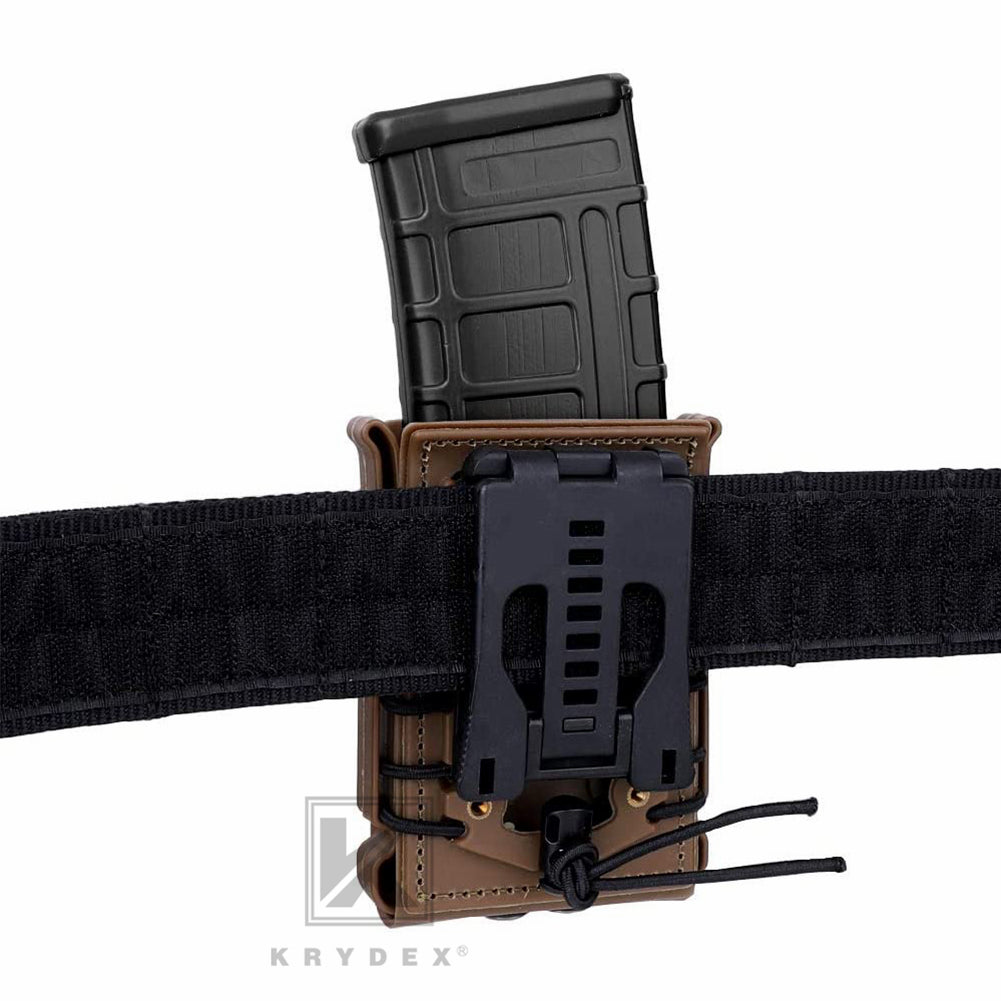 KRYDEX Soft Shell 5.56mm 7.62mm Mag Pouch Magazine Carrier with Clip