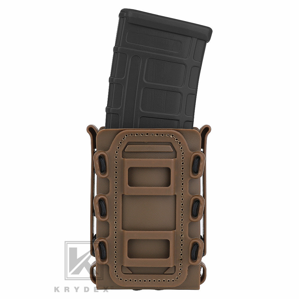 KRYDEX Soft Shell 5.56mm 7.62mm Mag Pouch Magazine Carrier with Clip
