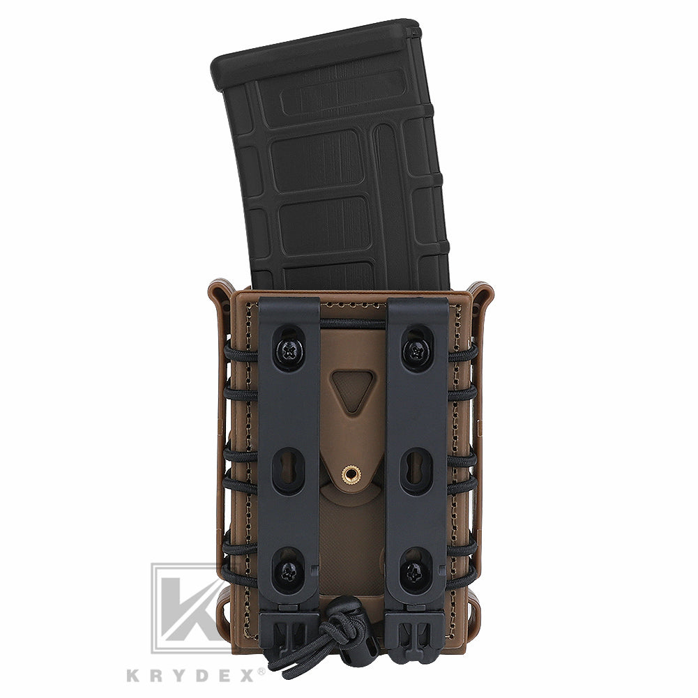 KRYDEX Soft Shell 5.56mm 7.62mm Mag Pouch Magazine Carrier with Clip