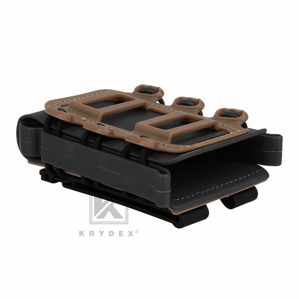 KRYDEX Soft Shell 5.56mm 7.62mm Mag Pouch Magazine Carrier with Clip