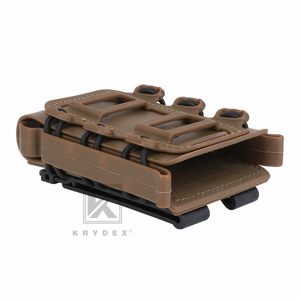 KRYDEX Soft Shell 5.56mm 7.62mm Mag Pouch Magazine Carrier with Clip