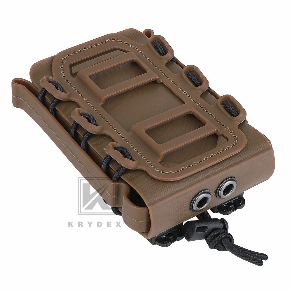 KRYDEX Soft Shell 5.56mm 7.62mm Mag Pouch Magazine Carrier with Clip