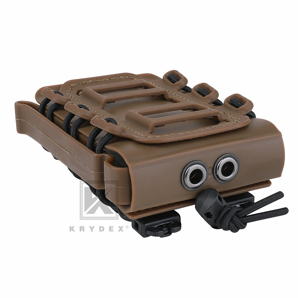 KRYDEX Soft Shell 5.56mm 7.62mm Mag Pouch Magazine Carrier with Clip