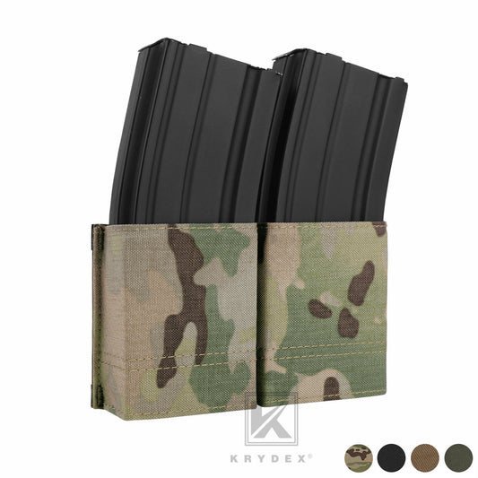 Krydex Tactical 5.56 Double Magazine Pouch M4 Mag Holder Duty Belt & Molle Compatible