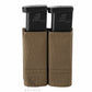 Krydex Tactical 9MM Pistol Magazine Pouch Double Stack .40 45 ACP Pistol Mag Holder Duty Belt & Molle Compatible