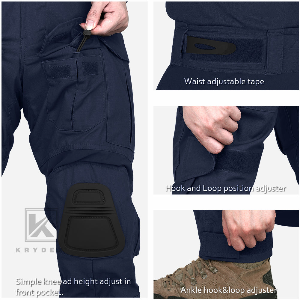 Tactical Pants Military Cargo Pants Men Knee Pad Army Airsoft Solid Color  Clothes Hunter Field Combat Trouser Woodland