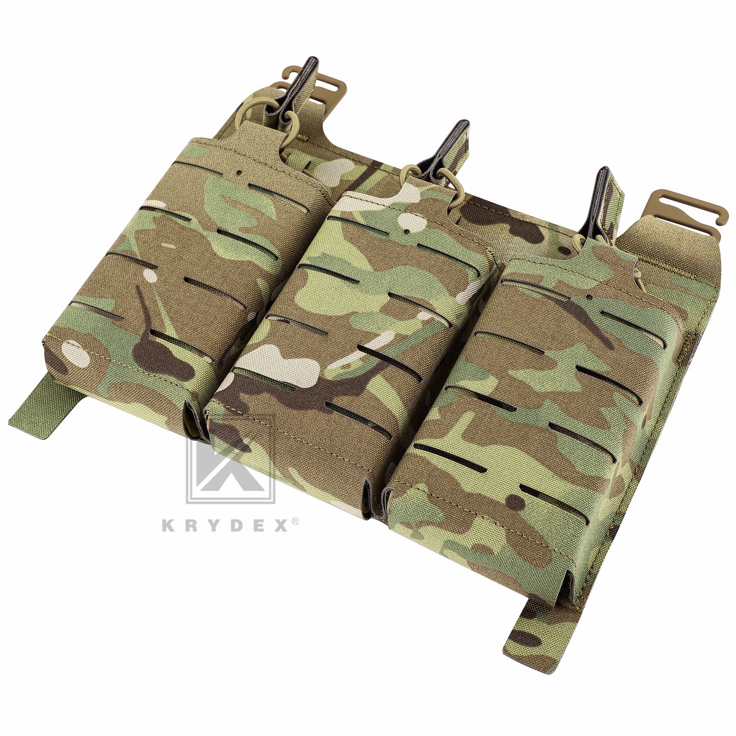 Krydex Tactical KTAR Front Flap 5.56 Triple Magazine Pouch for Tactical Vest Plate Carrier