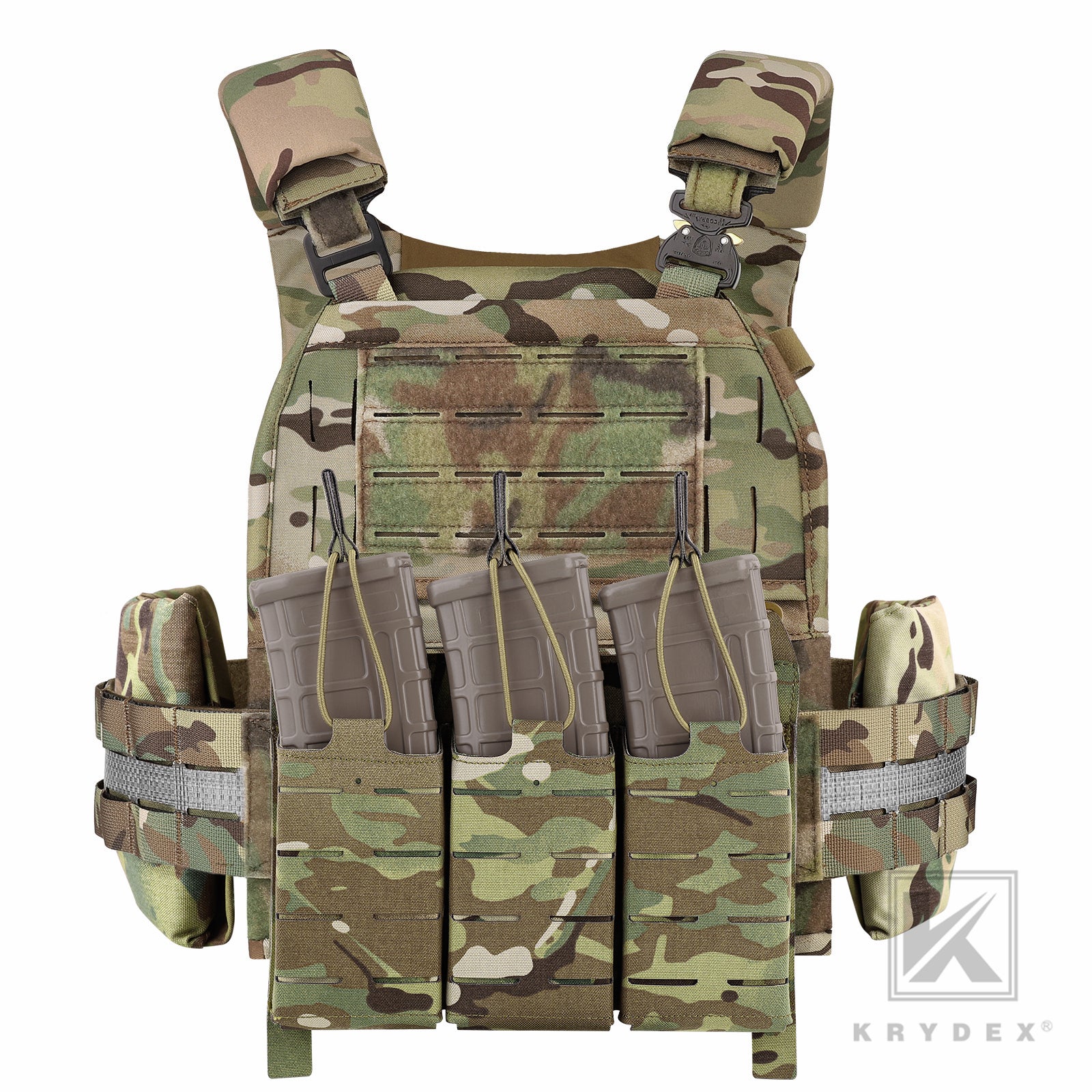 KRYDEX Multi Mission Hanger Drop Pouch for Chest Rig Plate Carrier Black  Camo