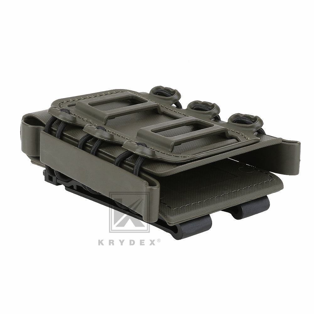 KRYDEX Soft Shell 5.56mm 7.62mm Mag Pouch Magazine Carrier with Clip