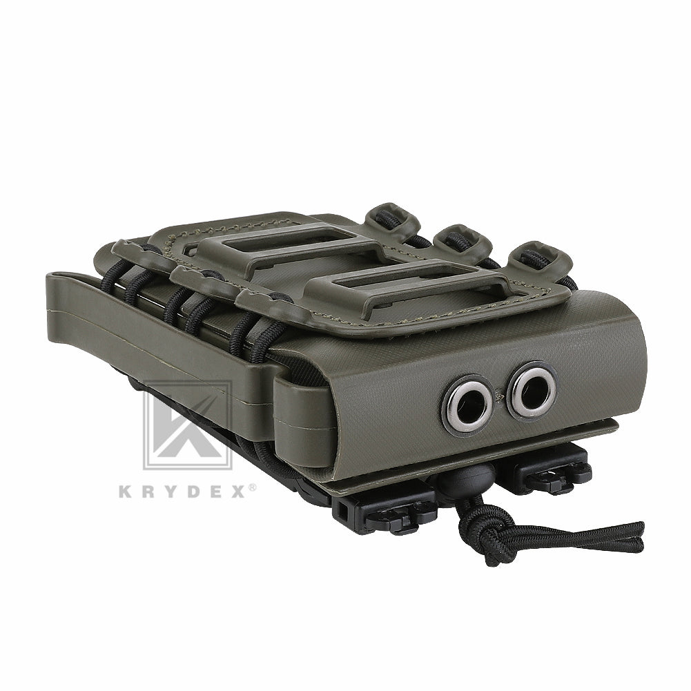 KRYDEX Soft Shell 5.56mm 7.62mm Mag Pouch Magazine Carrier with Clip