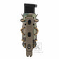 KRYDEX Tactical 9mm Pistol Mag Pouch MOLLE/Belt Clip Magazine Carrier Hard Shell