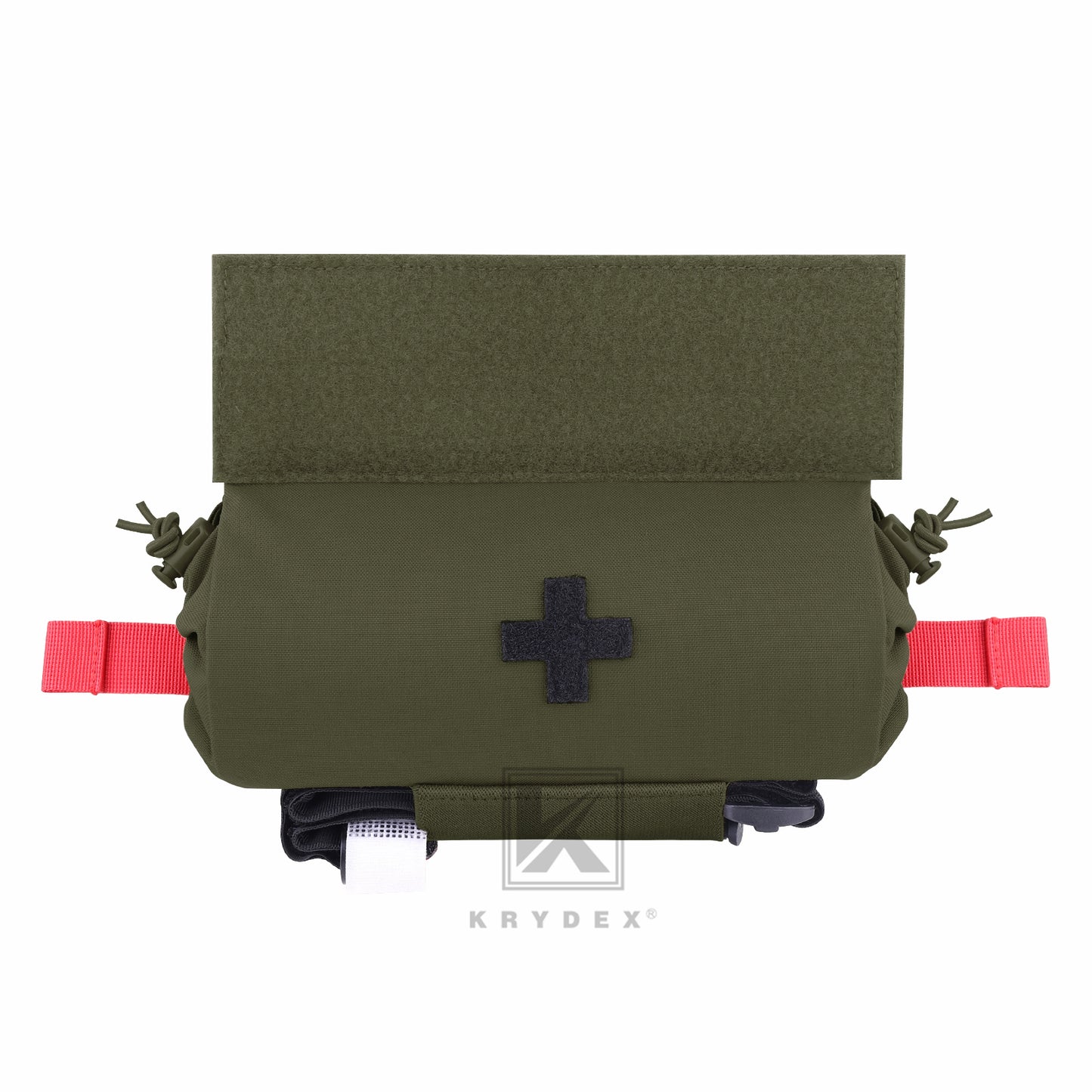 Krydex Tactical First AID Trauma Roll Up Medic Pouch EMT IFAK Dangler Drop Dump Pouch for Vest Chest Rig