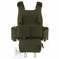 KRYDEX Low Vis Slick Plate Carrier FCS Tactical Molle Vest Elastic Cummerbund Micro Fight MK3 Chassis Drop SACK Pouch