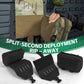 Krydex Tactical Rapid IFAK Pouch – Quick Release Tear-Off Medical Organizer MOLLE/Belt Mountable Trauma Kit 180° Flat Opening with Tourniquet & Shears Holder 500D Cordura