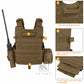 KRYDEX LBT-6094A Plate Carrier Molle Tactical Body Armor Combat Vest With Triple Magazine Pouch & Radio Pouch & General Purpose Utility Pouches