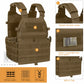 KRYDEX LBT-6094A Plate Carrier Molle Tactical Body Armor Combat Vest With Triple Magazine Pouch & Radio Pouch & General Purpose Utility Pouches