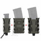 KRYDEX Soft Shell Magazine Pouch for 5.56mm 7.62mm & 9mm Pistol Mag Molle Clip