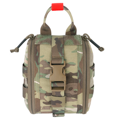Krydex Tactical Tear Off Medical Pouch IFAK EMT Trauma Kit Pouch Rip Away First Aid Organizer MOLLE / Belt Compatible