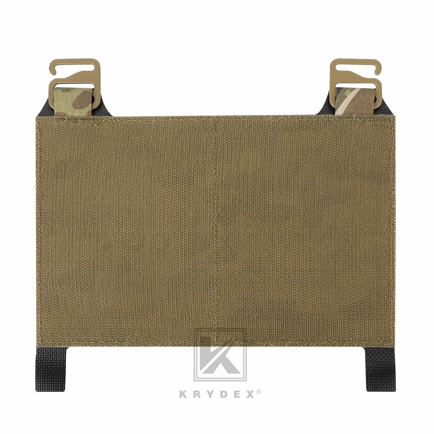 KRYDEX Tactical MOLLE Front Flap Adapt Laser Cut Panel Detachable For Tactical Vest Plate Carrier