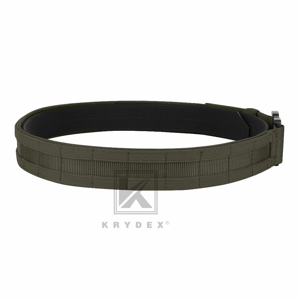 KRYDEX Quick Release 1.5"-1.75" Heavy Duty Metal Buckle Molle Rigger Outer & Inner Belt Airsoft Battle Tactical Outdoor Adjustable Waistband