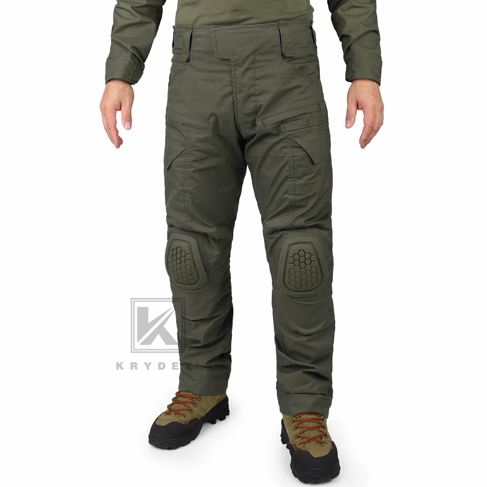 Krydex Tactical Men’s Combat Pants with Knee Pads Uniform Trousers