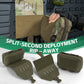 Krydex Tactical Rapid IFAK Pouch – Quick Release Tear-Off Medical Organizer MOLLE/Belt Mountable Trauma Kit 180° Flat Opening with Tourniquet & Shears Holder 500D Cordura