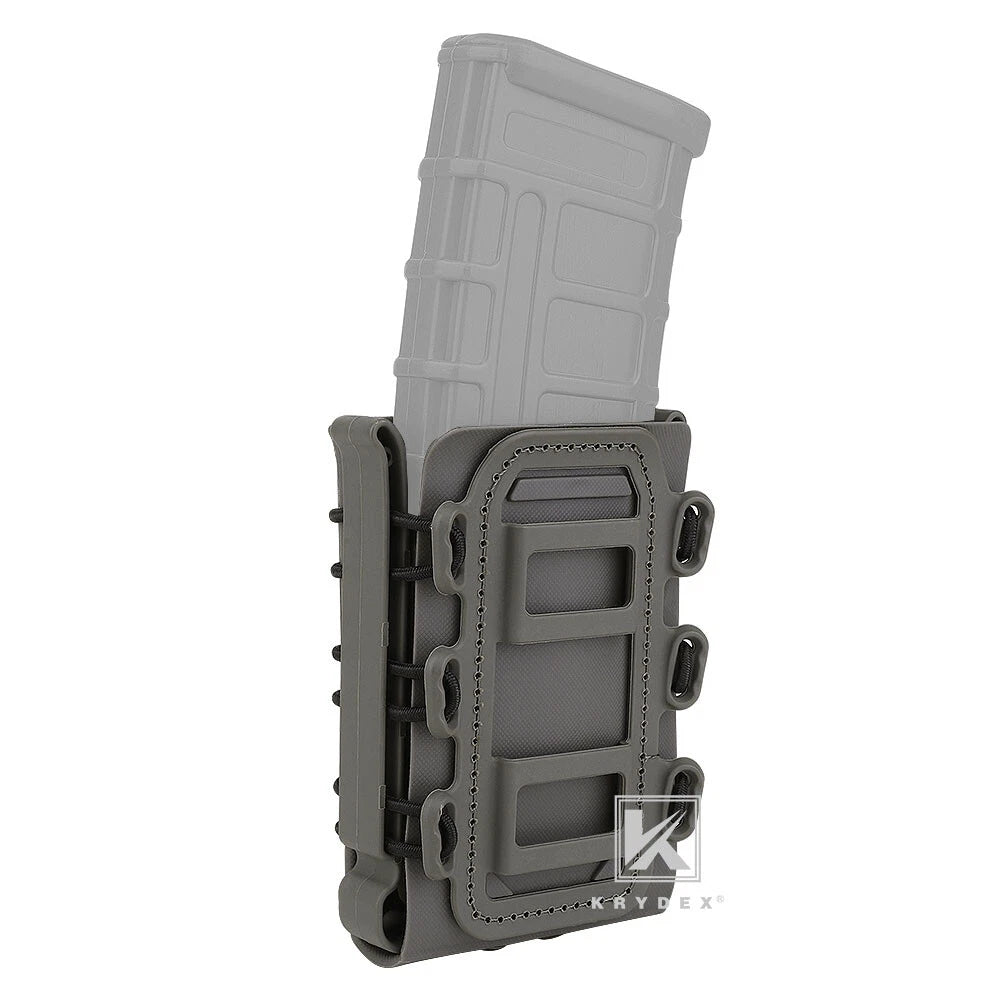 KRYDEX Soft Shell 5.56mm 7.62mm Mag Pouch Magazine Carrier with Clip