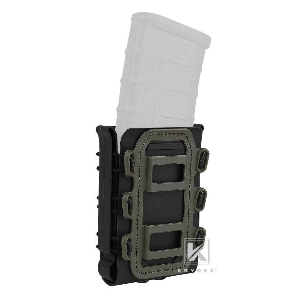 KRYDEX Soft Shell 5.56mm 7.62mm Mag Pouch Magazine Carrier with Clip