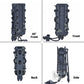KRYDEX Tactical 9mm Pistol Mag Pouch MOLLE/Belt Clip Magazine Carrier Hard Shell