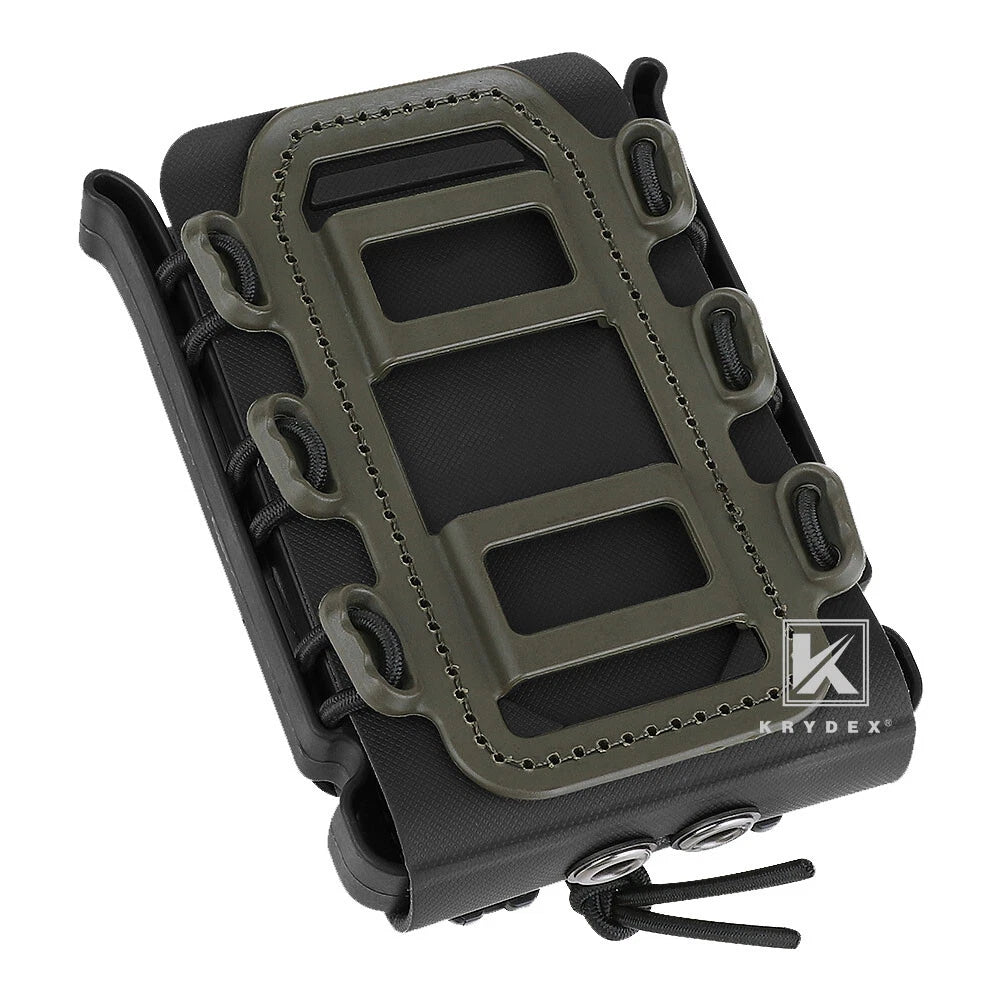 KRYDEX Soft Shell 5.56mm 7.62mm Mag Pouch Magazine Carrier with Clip