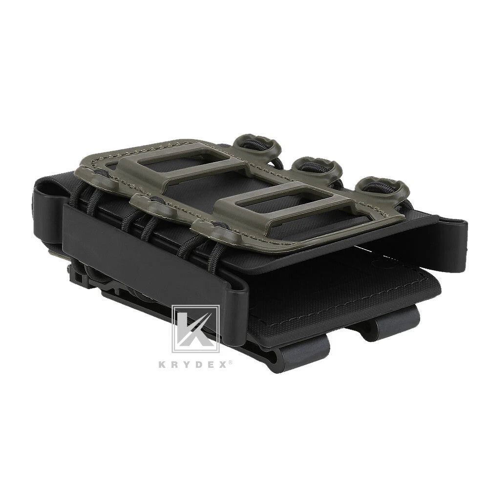 KRYDEX Soft Shell 5.56mm 7.62mm Mag Pouch Magazine Carrier with Clip