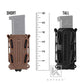 KRYDEX Soft Shell 9mm Pistol Mag Pouch Magazine Carrier Holder with Belt Clip Short