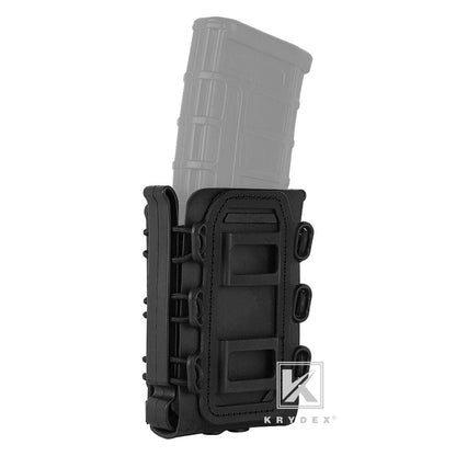 KRYDEX Soft Shell 5.56mm 7.62mm Mag Pouch Magazine Carrier with Clip