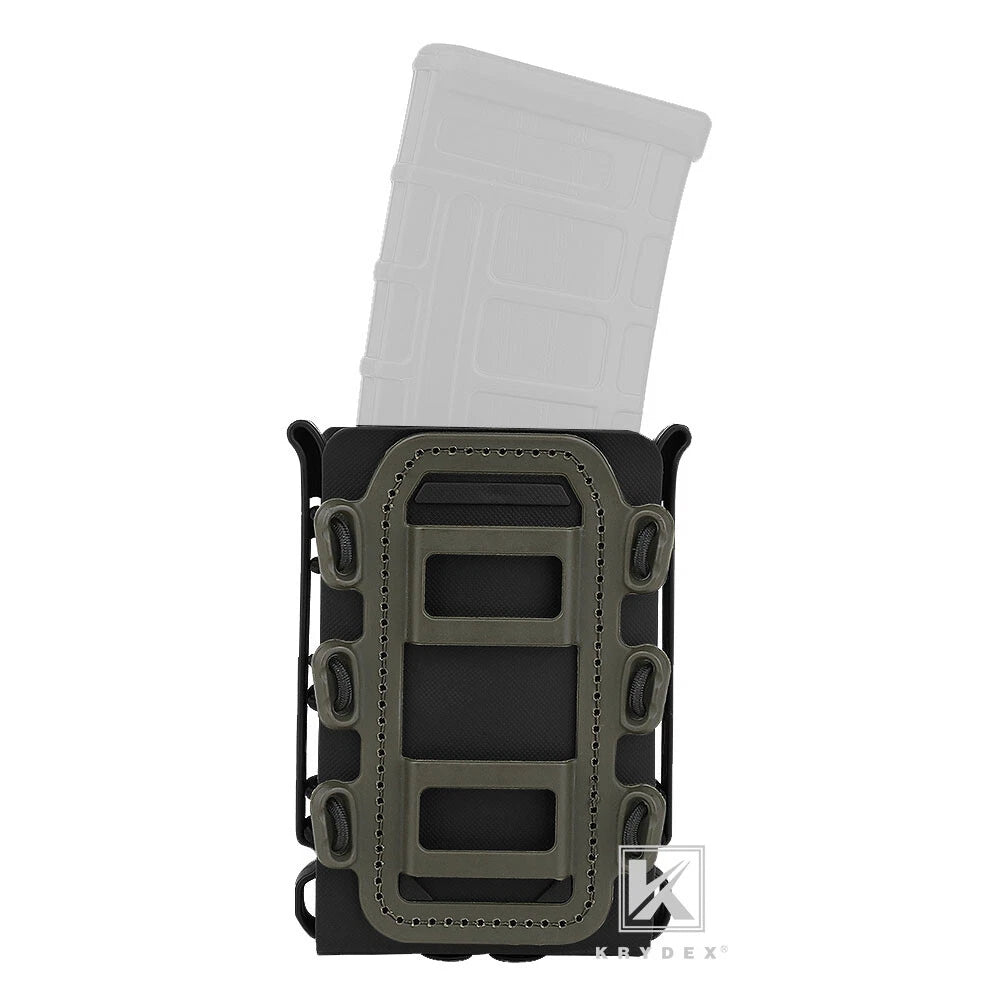 KRYDEX Soft Shell 5.56mm 7.62mm Mag Pouch Magazine Carrier with Clip
