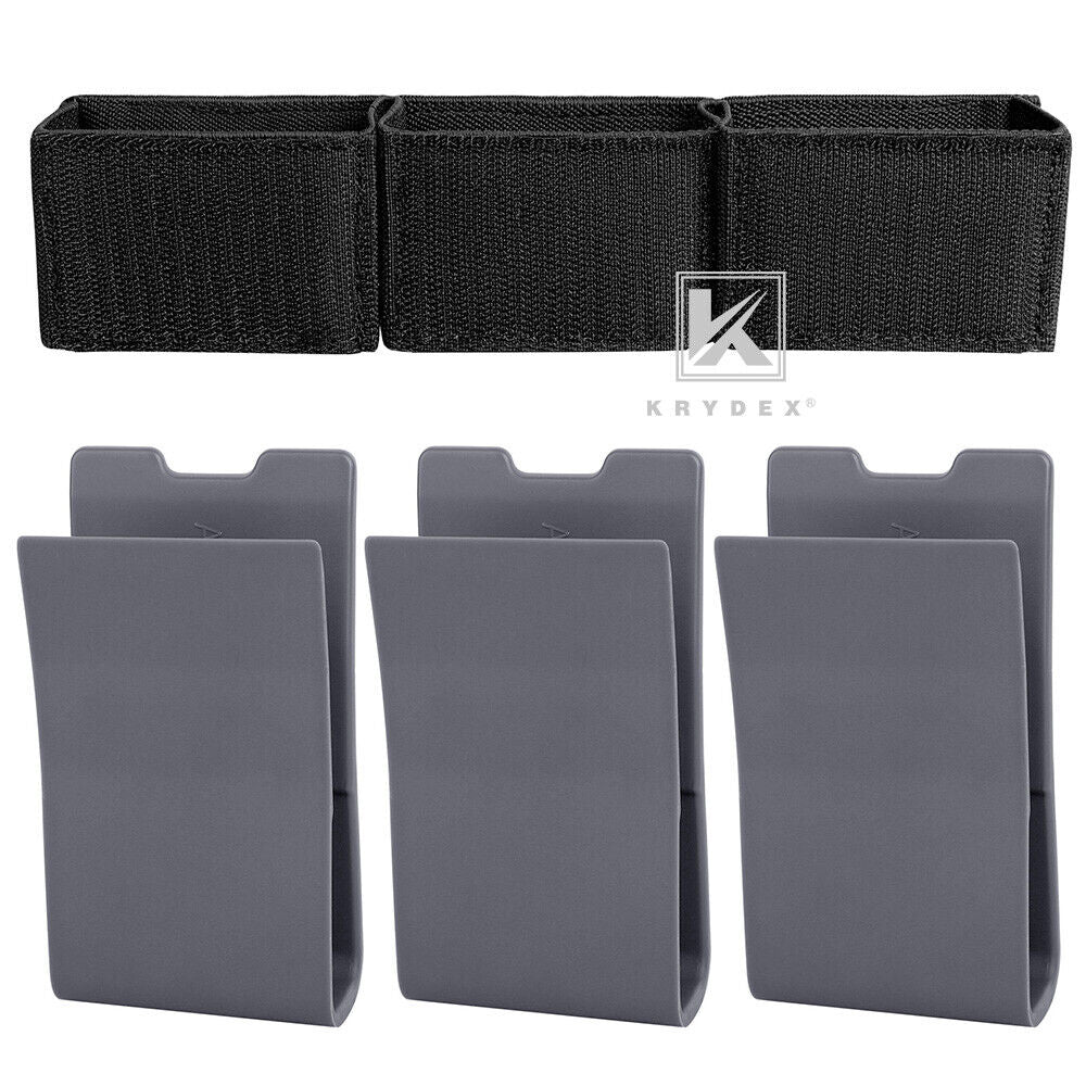 KRYDEX Tactical 556 Triple Mag Insert 7.62 Magazine Pouch D3CR Chest Rig Tactical Vest Placard Kangaroo