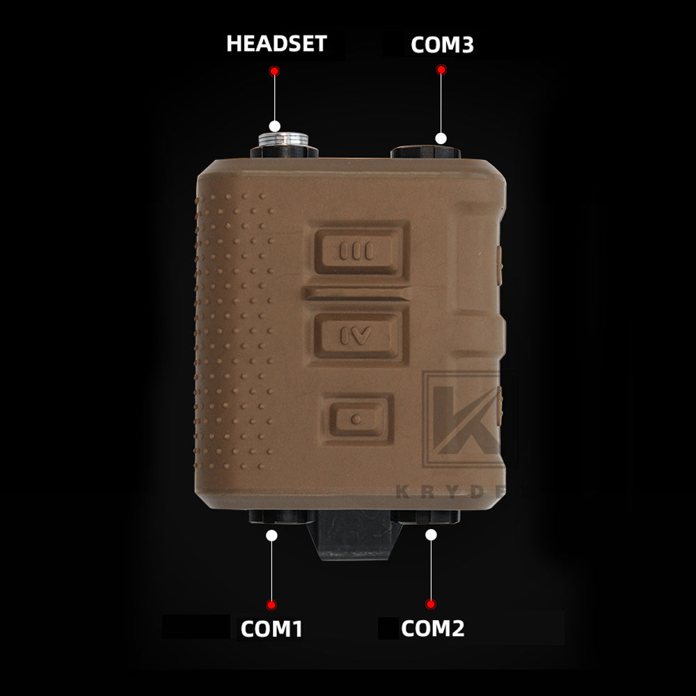 thumbnail image 2 of FCS V60 PTT Tactical Transmitter Receiver Connector For Comtac III Headsets 2 of 5