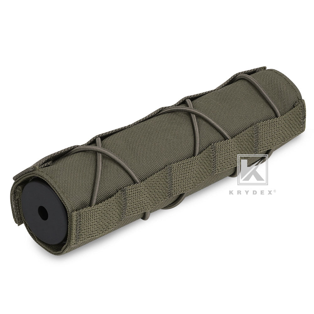 KRYDEX 22cm Suppressor Cover Tactical Protect Sleeve Wrap Airsoft Ranger Green E - Foto 7