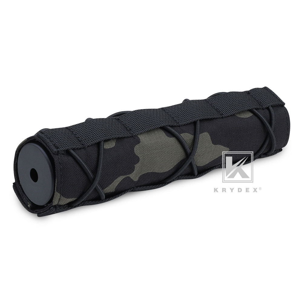KRYDEX Tactical 7" 18cm Suppressor Silencer Protective Cover Muffler Shield Sleeve Mirage Heat Cover Shooting Hunting Airsoft