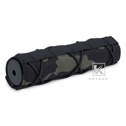 KRYDEX Tactical 7" 18cm Suppressor Silencer Protective Cover Muffler Shield Sleeve Cover Shooting Hunting Airsoft Camouflage Purpose