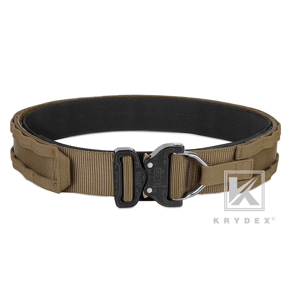 KRYDEX Tactical Cobra Buckle MOLLE Heavy Duty Gun Belt 1.75" Inner Belt 2" Outer Belt
