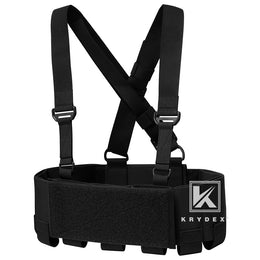 KRYDEX Tactical 5.56 Ready Rig Low Vis Chest Rig Elastic Cummerbund ...