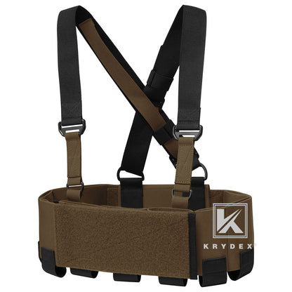 KRYDEX Tactical 5.56 Ready Rig Low Vis Chest Rig Elastic Cummerbund Concealed Lightweight Adjustable Vest