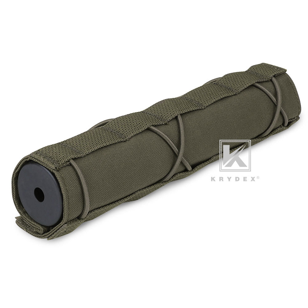 KRYDEX Tactical 8.7" 22cm Suppressor Silencer Protective Cover Muffler Shield Sleeve Cover Shooting Hunting Airsoft Camouflage Purpose