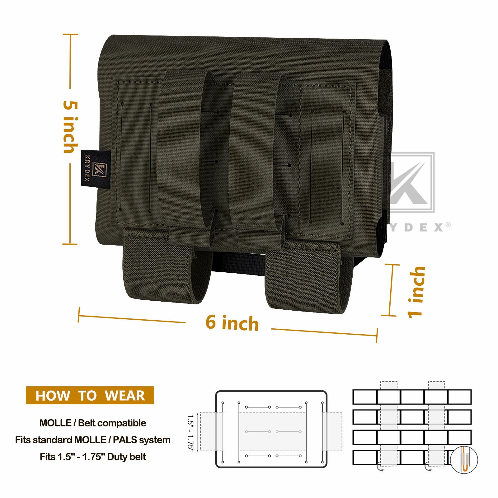 KRYDEX GEAR Tactische EHBO-tas, tactische MOLLE Pouch Rip Away IFAK Pouch Universele EMT Emergency Multifunctionele Taille Packbag (Ranger Green KRYDEX GEAR Tactische EHBO-tas, tactische MOLLE Pouch Rip Away IFAK Pouch Universele EMT Emergency Multifunctionele Taille Packbag (Ranger Green