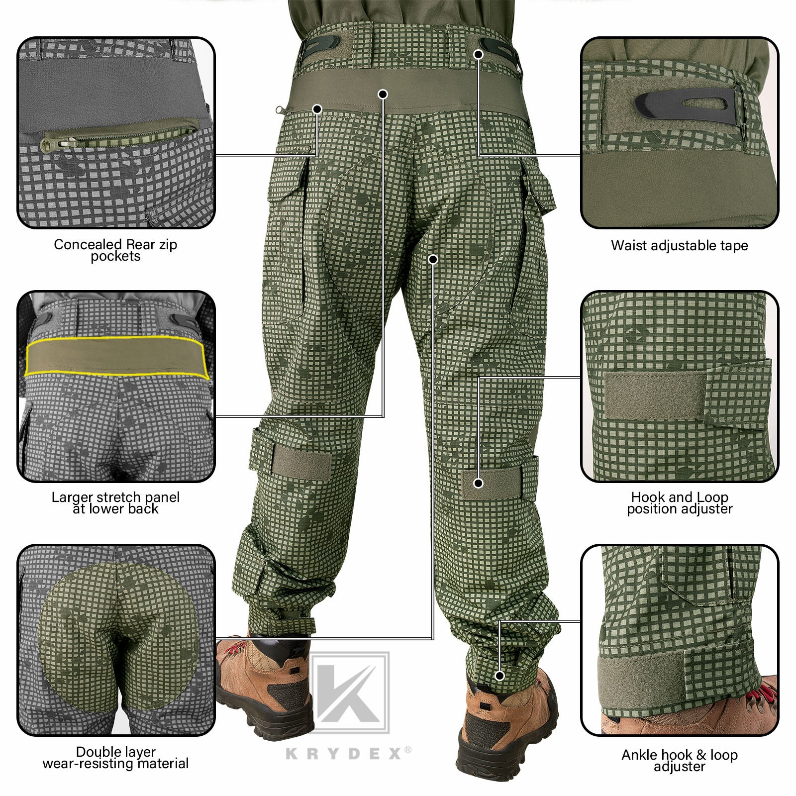 Desert Night Camo G3 Combat Pants Assault Tactical Trouser w/Knee Pads Set  Gen3