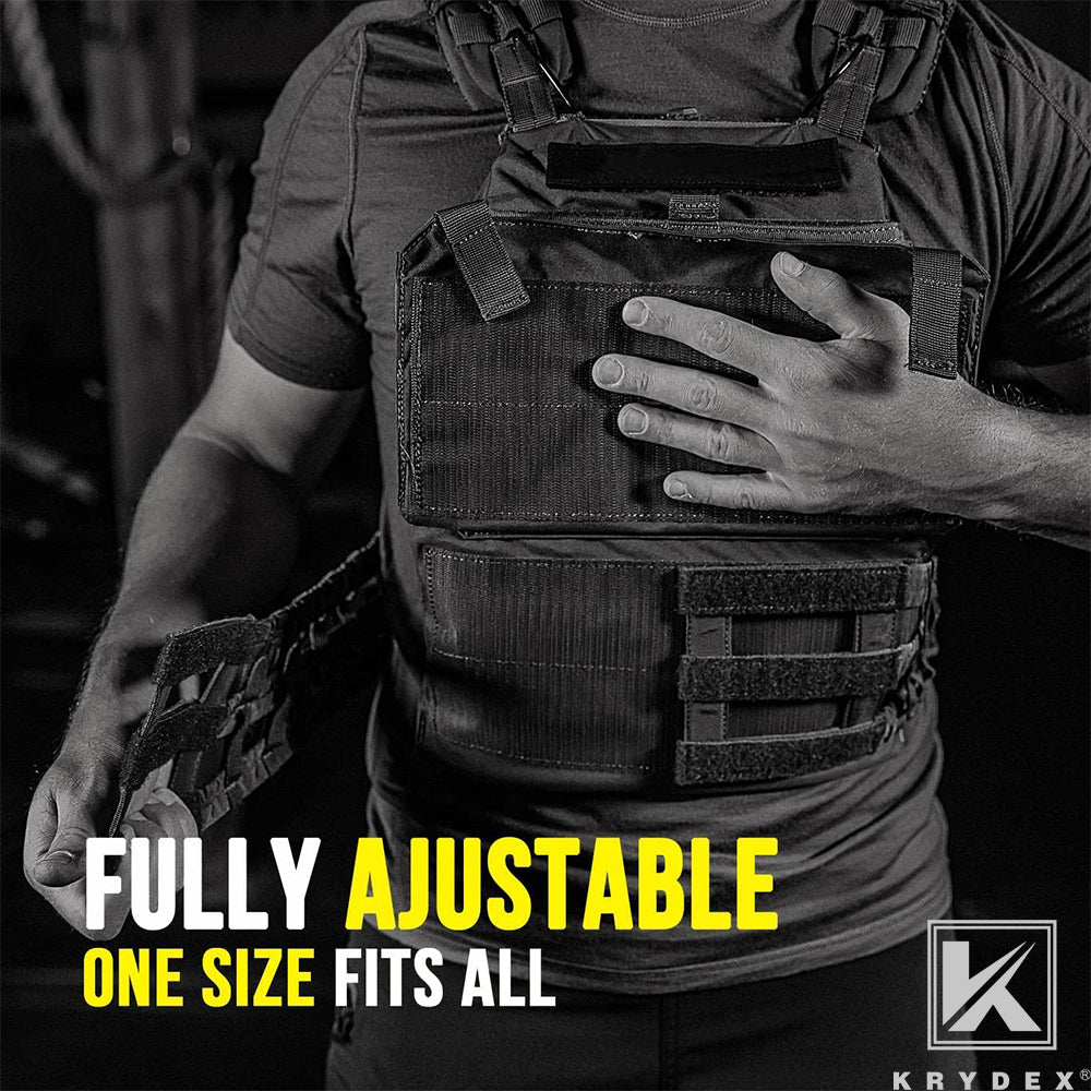 KRYDEX Tactical Weight Vest Gym Fitness Adjustable Weighted Training Workouts Running